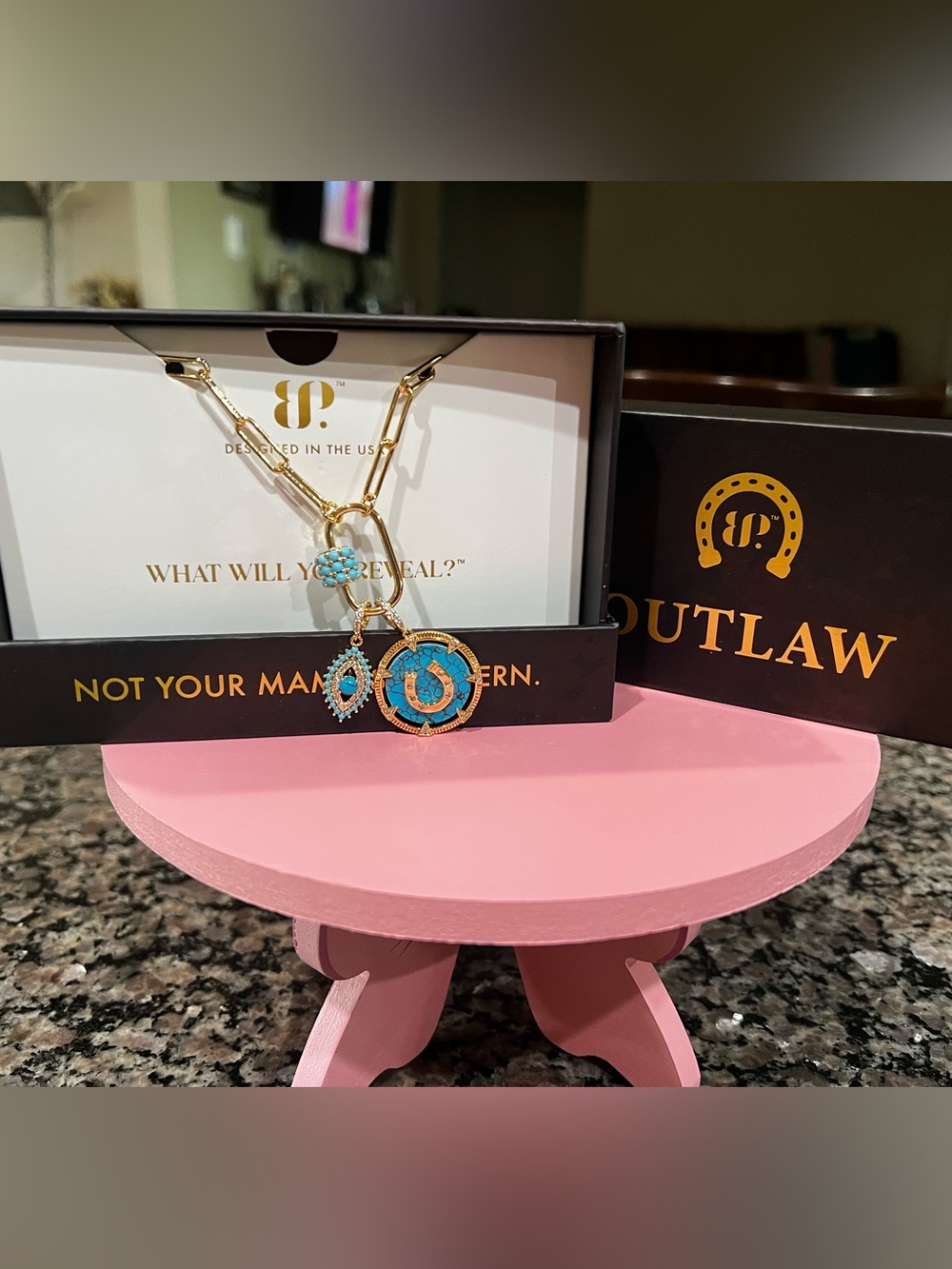 Bomb party outlaw necklace